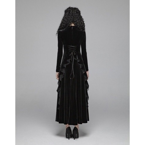  TY103 Custom Made to order Velvet  Gothic Victorian Witch dress Regular Size XS S M L XL & Plus size  (SZ16-52)1X 2X 3X 4X 5X 6X 7X 8X 9X 10X